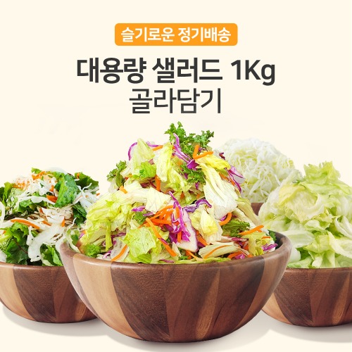 [정기배송] 대용량 샐러드 1kg